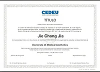 医疗美学博士证书